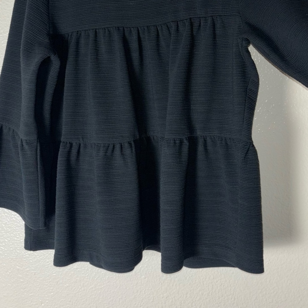 J.Crew Button-Back Tiered Bell-Sleeve Top Woman's Size Medium - Picture 8 of 16
